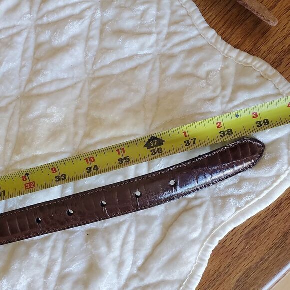 Women's Genuine Leather Belt Size Large Brown - Picture 8 of 8